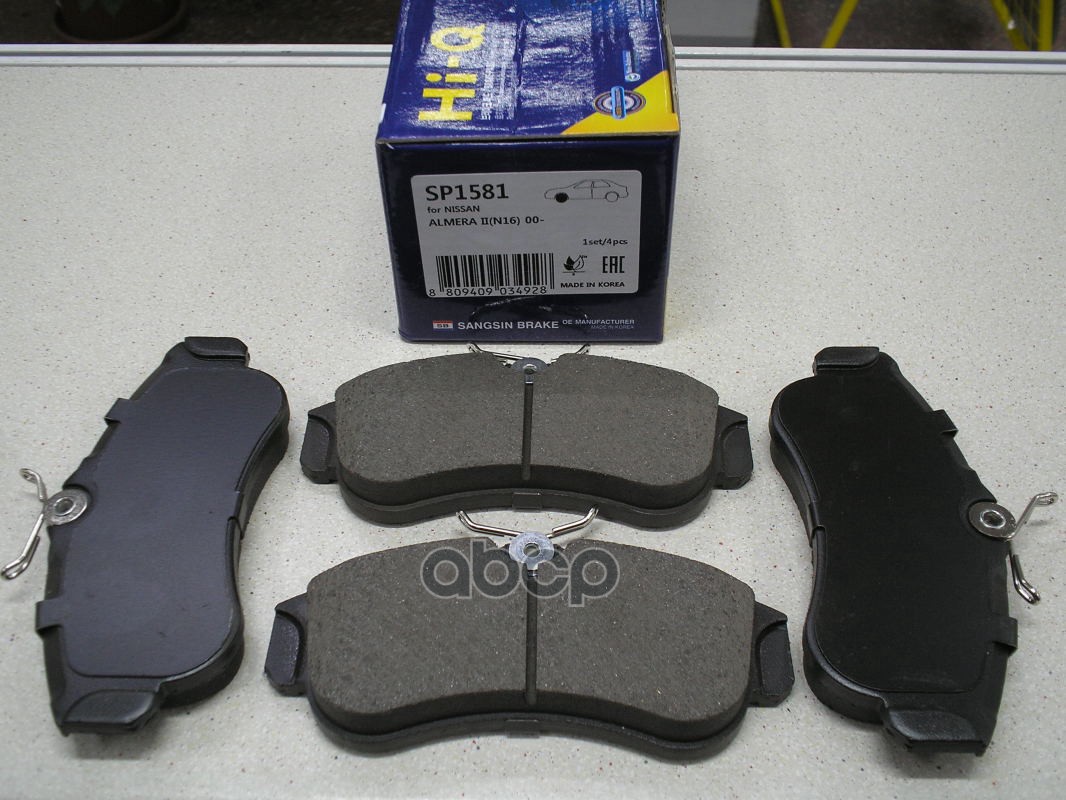 Колодки передние SANGSIN BRAKE SP1581